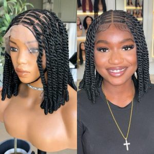 Faux Locs Braided Wig