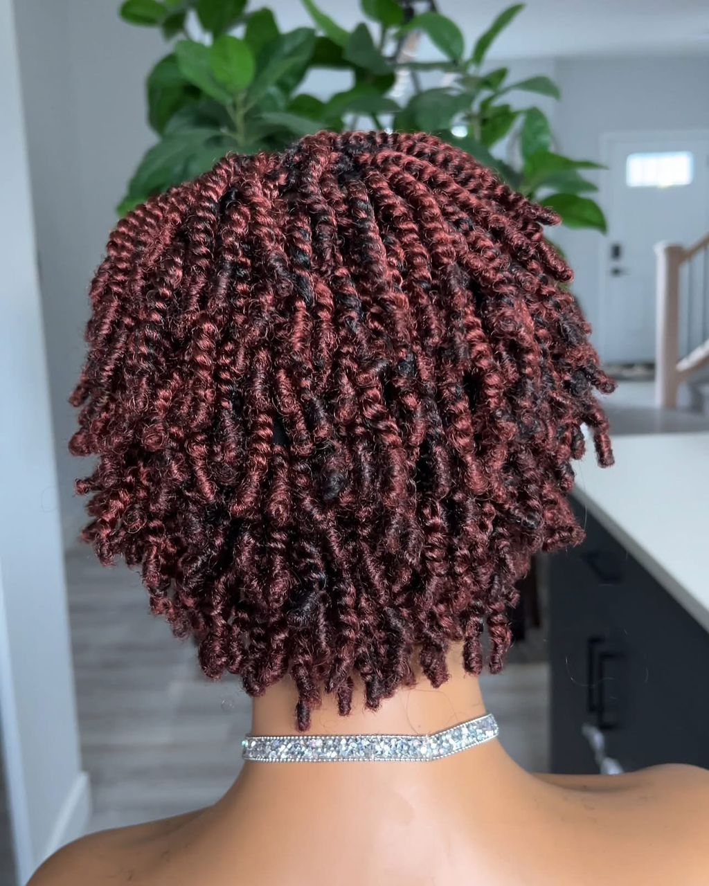 Easter sales 🛍️🛍️🛍️Short closure Kinky Twist Braided Wig - Image 11