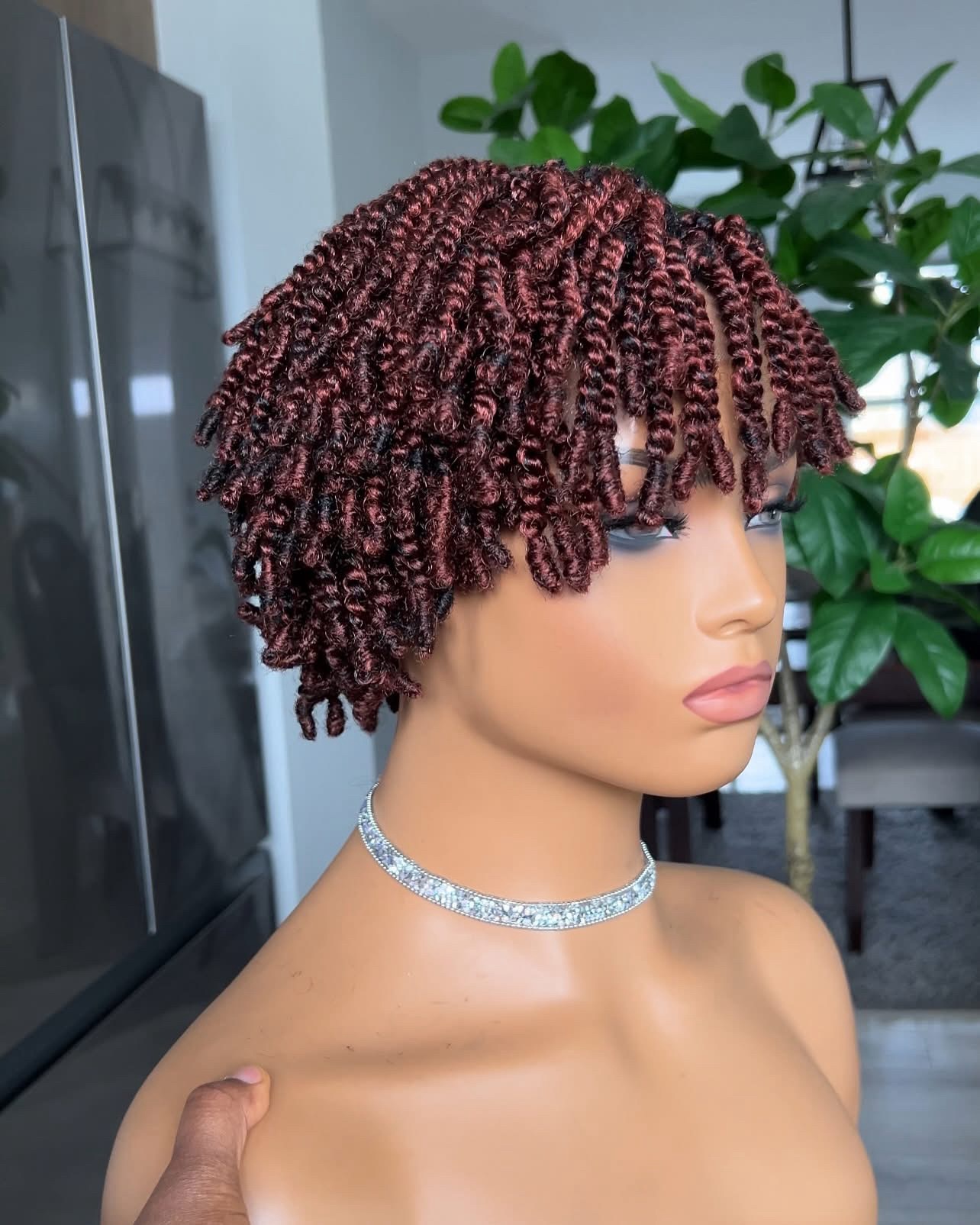 Easter sales 🛍️🛍️🛍️Short closure Kinky Twist Braided Wig - Image 10