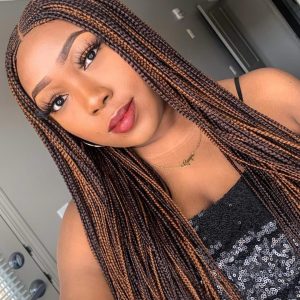 Zigzag Cornrows Braided Wig