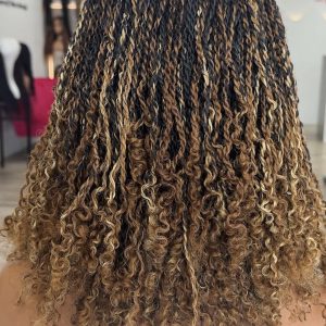Micro Twist Shoulder Length Braids