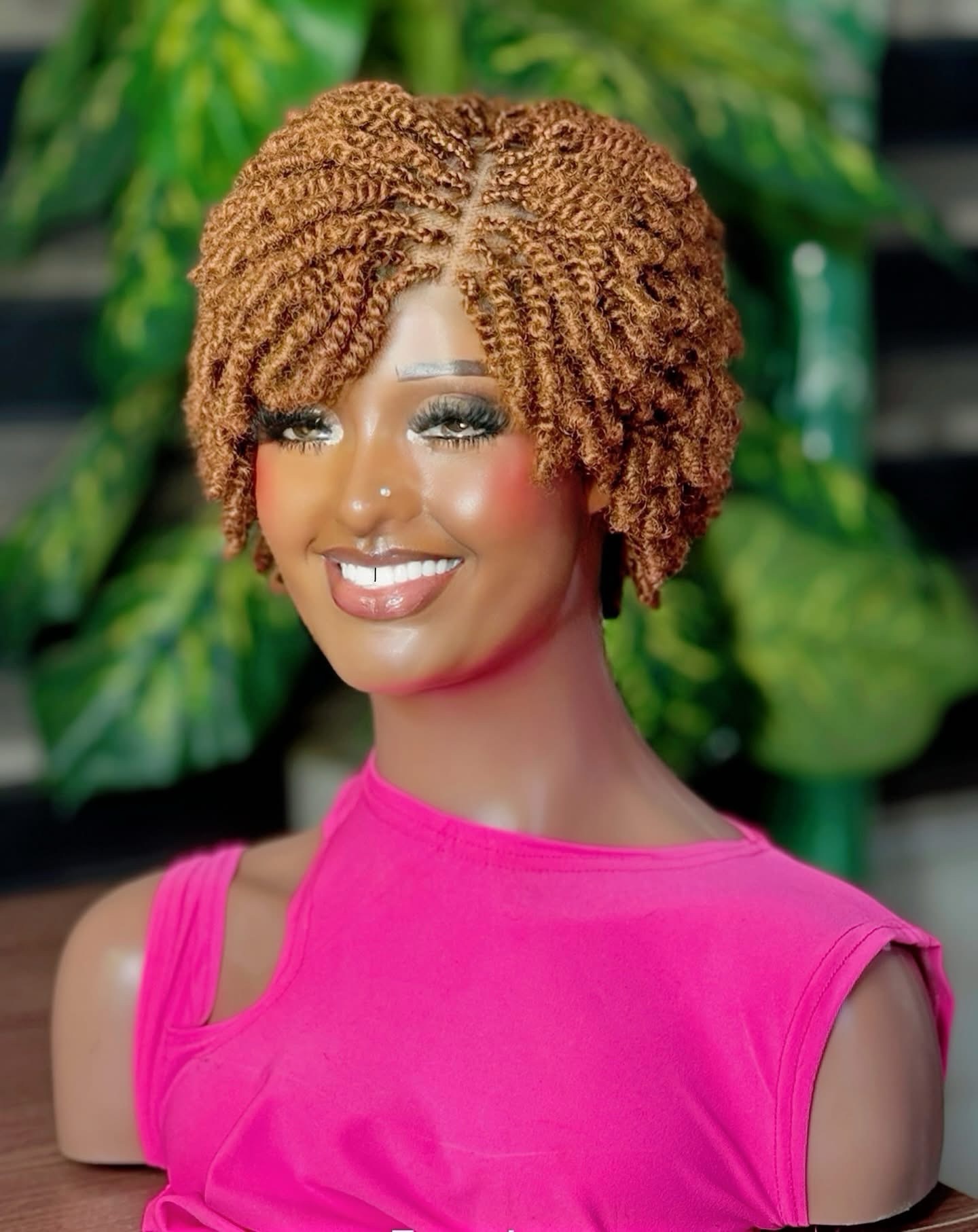 Easter sales 🛍️🛍️🛍️Short closure Kinky Twist Braided Wig - Image 7