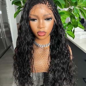 Premium Goddess Boho Braid Wig – 100% Human Hair