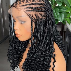 Braided Ghana Weaving Bob Wig