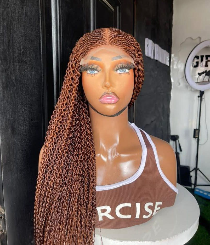 Watermelon curls -Micro Twist Lace Front Wig – Available in All Colors - Image 3