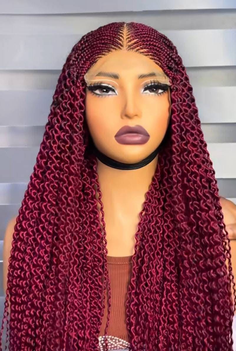 Watermelon curls -Micro Twist Lace Front Wig – Available in All Colors - Image 4