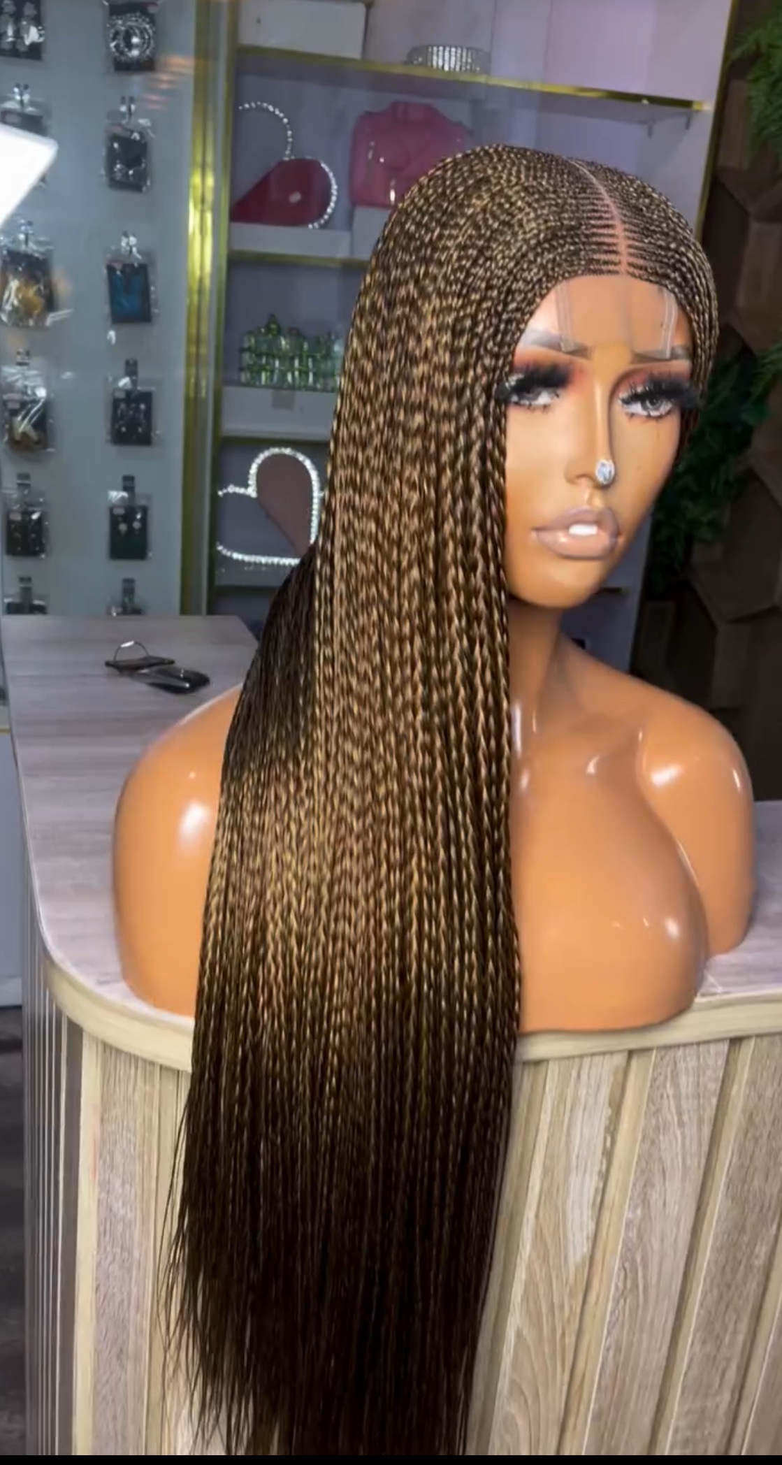 Fulani Loose Braids Lace Front Unit – Available in All Colors - Image 4