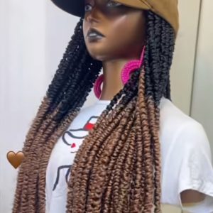 Blonde and Black Two-Tone Cap Wig