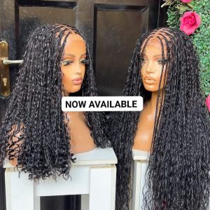 Extra-Long Boho Goddess Cornrow (40" - Jet Black)