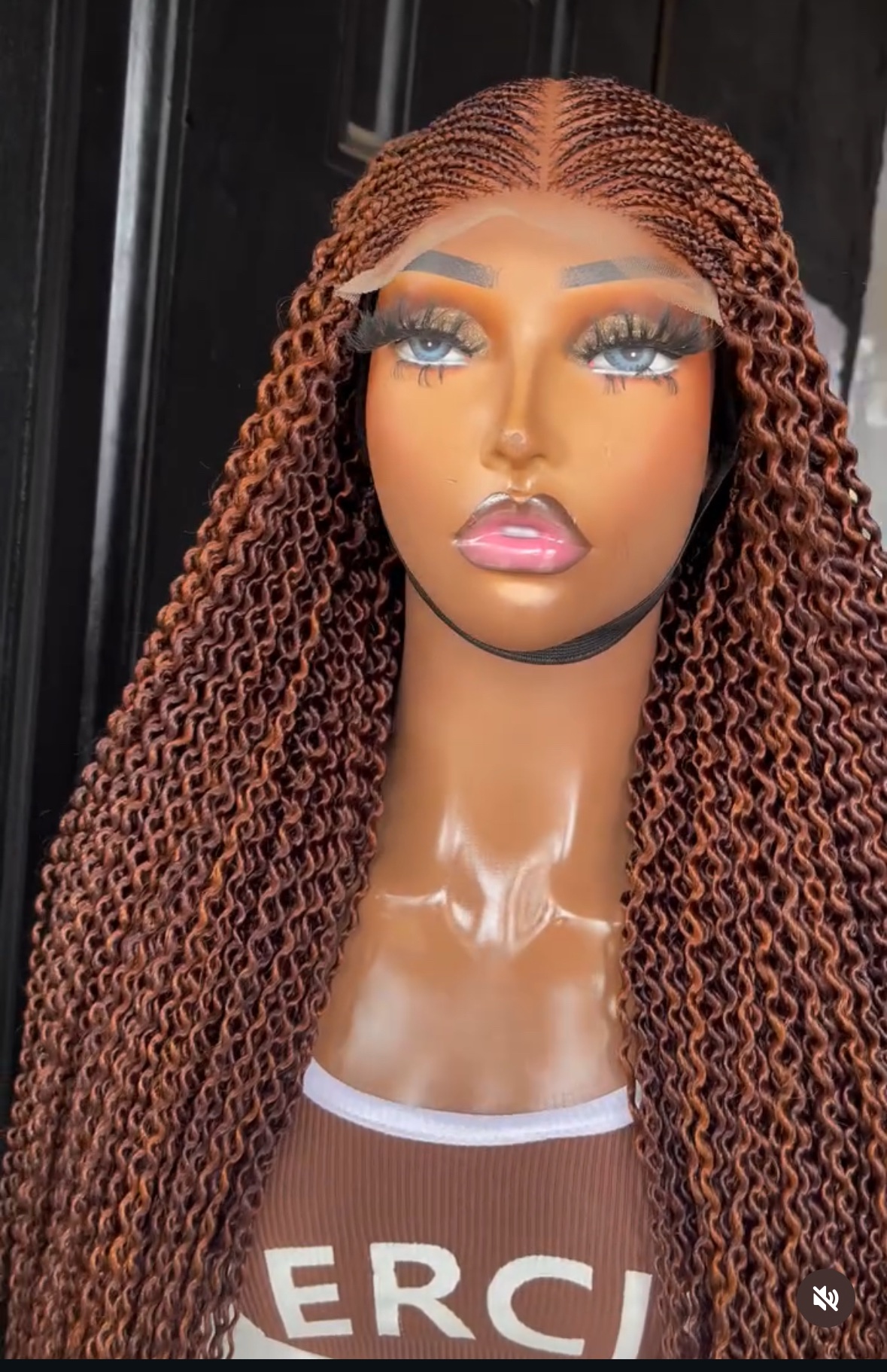 Laura’s Spiral Twist – Premium Braided Lace Front Wig with Bohemian Curls