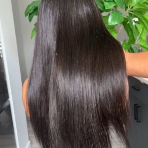 22" 100% human hair silky straight braids