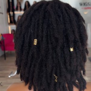 Premium black Human Hair Dread Loc Extensions
