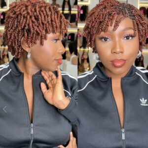 Easter sales 🛍️🛍️🛍️Short closure Kinky Twist Braided Wig