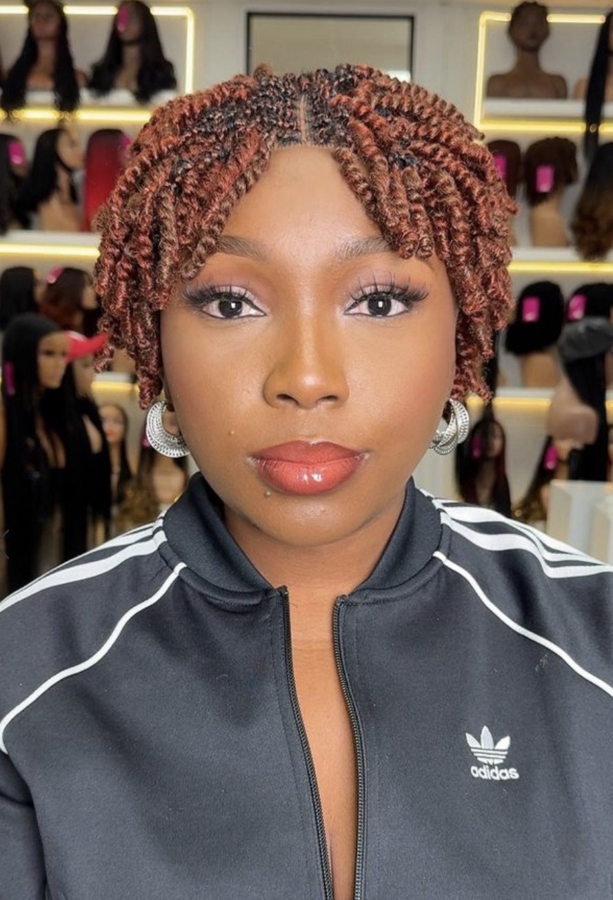 Easter sales 🛍️🛍️🛍️Short closure Kinky Twist Braided Wig - Image 2