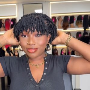 Two sided kinky cornrow