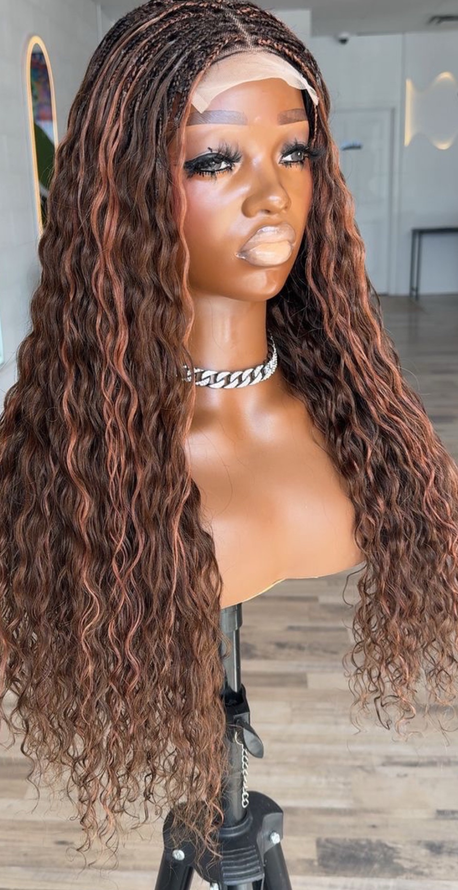 26” Human Hair Micros (Color 4/30 Chocolate & Honey Mix)