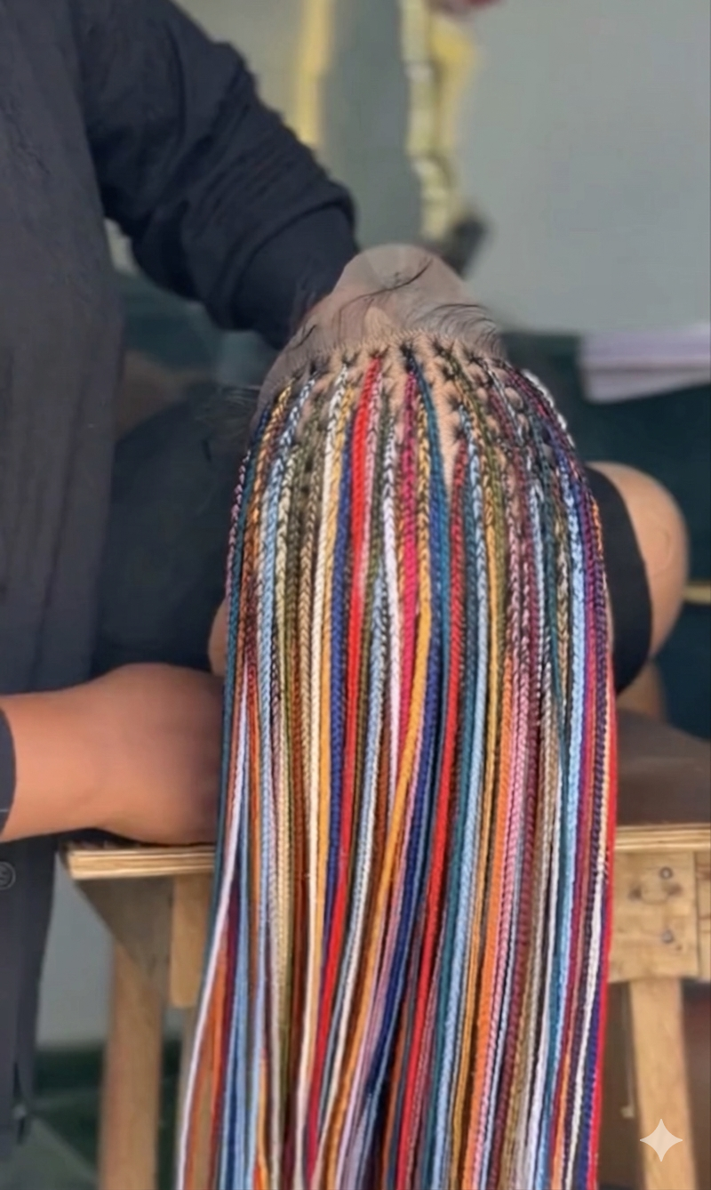 Easter sales 🛍️🛍️ Glueless Knotless Rainbow 🌈 Wig - Image 2