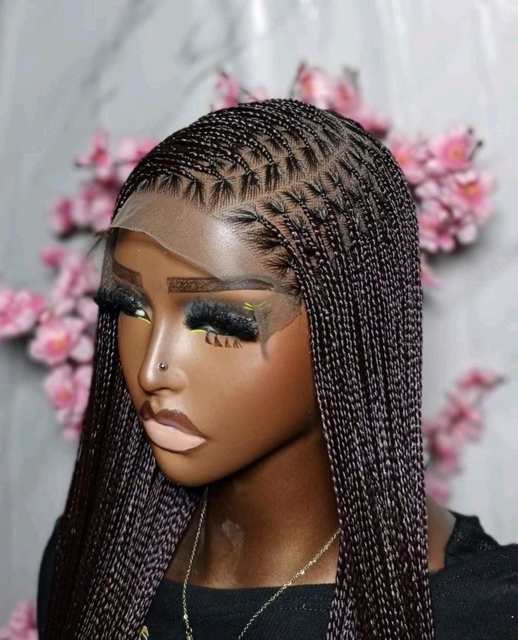 22,24,26,30” Side Cornrow Human Hair Mix Color Braided Wig