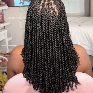 Premium Kinky Curly Unprocessed Human Hair – Boho Braid & Micro Twist Bundle🛍️💕