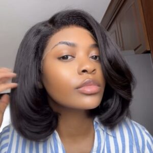 7 days PRE-ORDER Short  Raw Human Hair Wig