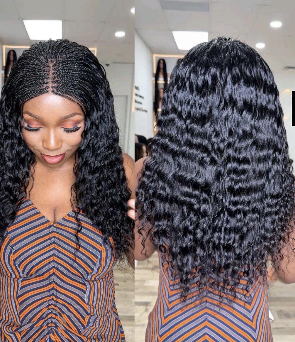 Easter Sales 🛍️🛍️ | Style: 18” Hybrid Human Hair Micro-Braid Deep Wave - Image 5