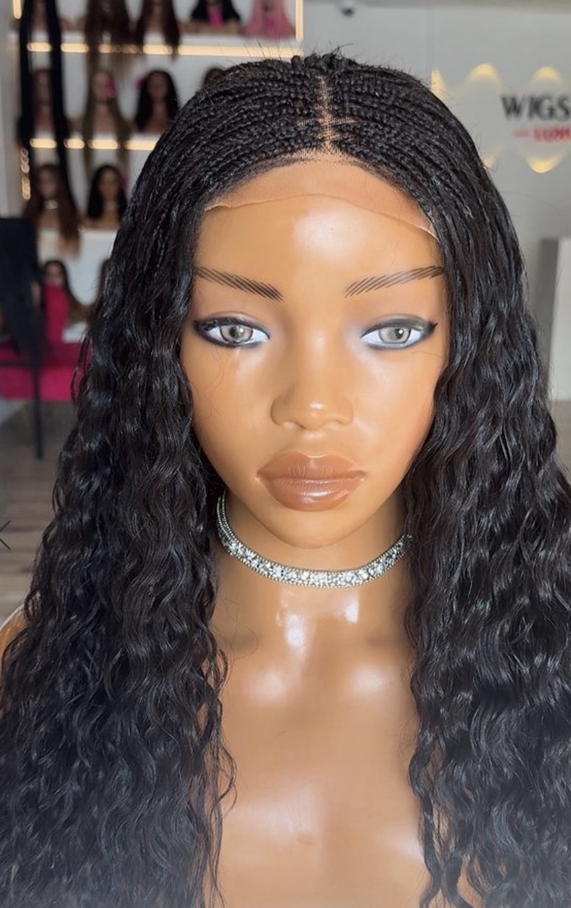 Easter Sales 🛍️🛍️ | Style: 18” Hybrid Human Hair Micro-Braid Deep Wave - Image 3