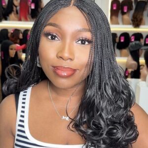 Indiana Silky Microtwists | Premium Hybrid Human Hair Lace Frontal