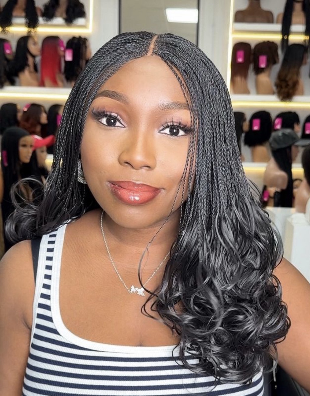 Indiana Silky Microtwists | Premium Hybrid Human Hair Lace Frontal