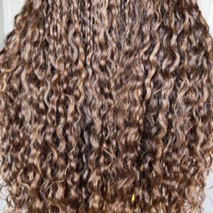 Style: 100% Virgin Human Hair Braids (Lugos) HD Full Lace Wig – Boho Island Curls