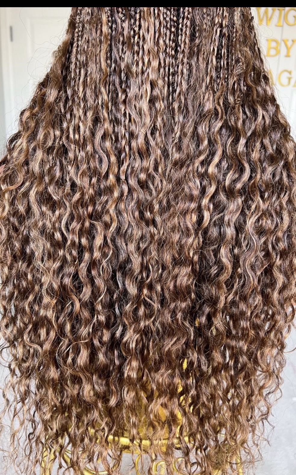 Style: 100% Virgin Human Hair Braids (Lugos) HD Full Lace Wig – Boho Island Curls