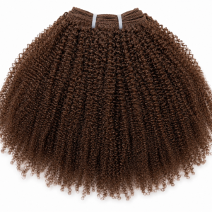 Brazilian Kinky Donor Hair Weave | Luxury Brown Human Hair Bundles