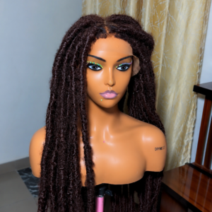 32” dark brown dreadlock wigs