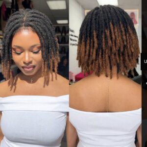 6” human hair dreadlock closure unit