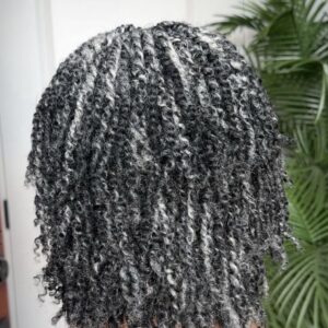 Afro kinky pixie 2 wig ( salt and pepper )