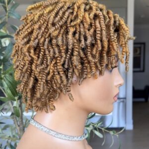 Afro kinky pixie (blonde mix)