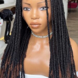 18” human hair dreadlocks full lacewig (soft locs)