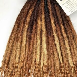 Coil Loc Extensions | Honey Ombre Human Hair Faux Locs