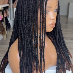 24” human hair dreadlocks full lacewig (soft locs)